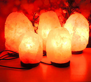 USB Himalayan Crystal Salt Lamp – LED Ambient Glow Decorative Night Light