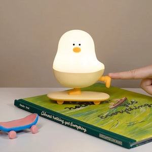 Skater Chick Silicone LED Night Light – Indoor LED Night Lamp