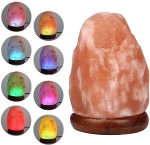 USB Himalayan Crystal Salt Lamp – LED Ambient Glow Decorative Night Light