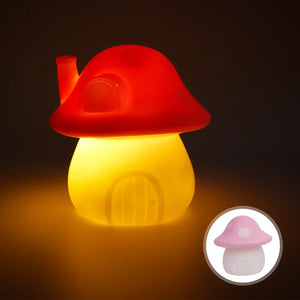 Mushroom Cottage Night Light – Whimsical LED Ambient Table Lamp