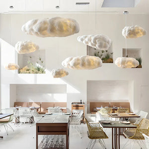 Nordic Cloud Pendant Lamp – Floating Atmosphere Light for Ceiling