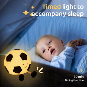 SoccerGlow Silicone LED Night Light – Indoor LED Night Lamp