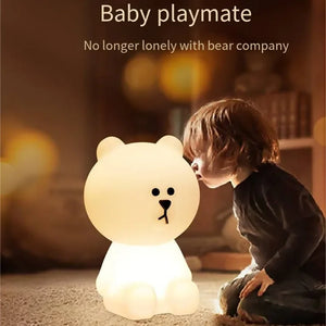 Huggable Bear Nightlight-Soft Glow for Cozy Evenings
