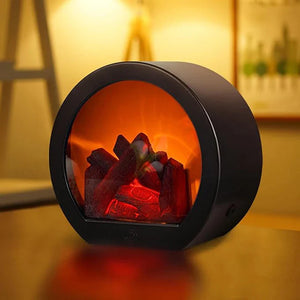 Mini USB Fireplace Lamp – USB Powered LED Flame Effect Ambient Light