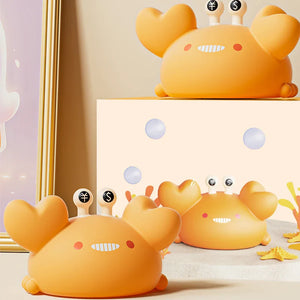 Money Crab Silicone Nightlight – USB Rechargeable LED Ambient Lamp