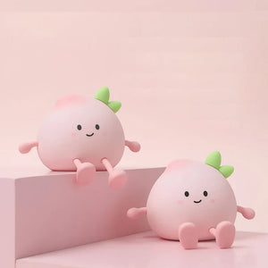 Peach Silicone LED Nightlight – Indoor LED Night Lamp