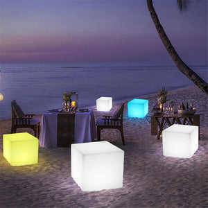 RGB Glow Cube Nightlight – Rechargeable Color-Changing LED Ambient Lamp