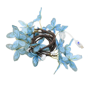 LED Butterfly Vine Decorative Wall & Ambient Lamp – Flexible LED Vine Lighting for Home Décor