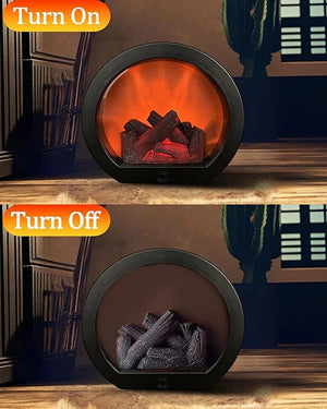 Mini USB Fireplace Lamp – USB Powered LED Flame Effect Ambient Light
