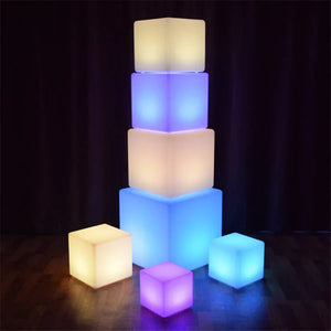 RGB Glow Cube Nightlight – Rechargeable Color-Changing LED Ambient Lamp