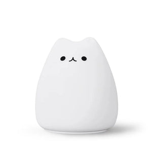 Lucky Cat Silicone Nightlight – USB Rechargeable LED Ambient Lam