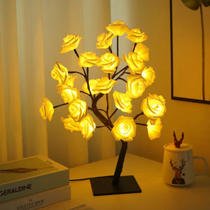 Blossoming Rose Tree Lamp – LED Floral Ambient Light for Home & Events