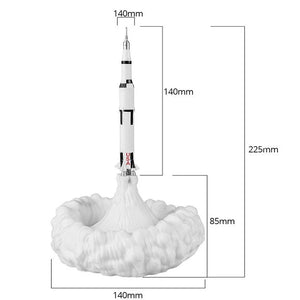 Rocket Launch Night Lamp – USB Rechargeable LED Ambient Space Lamp