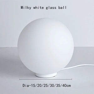 Lumina Orb Frosted Glass Globe Night Lamp – Elegant LED Ambient Table Light