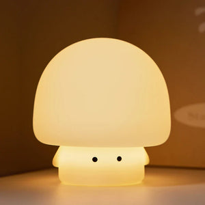 GlowBuddy Mushroom Nightlight – USB Rechargeable LED Ambient Lamp