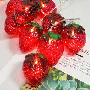 Strawberry LED String Lights – Cute Decorative Fairy Lights for Home & Party