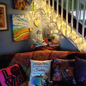 Bendable Willow Vine LED Lights – Flexible Decorative LED Vine Lighting for Wall, Home & Events