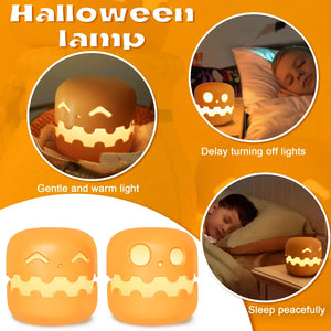 SpookyGlow Jack‑O‑Lantern Nightlight – USB Rechargeable Halloween LED Pumpkin Lamp