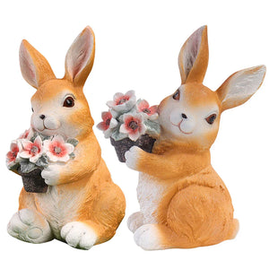 Solar Powered Garden Rabbit Light – Decorative Outdoor LED Solar Bunny Lamp