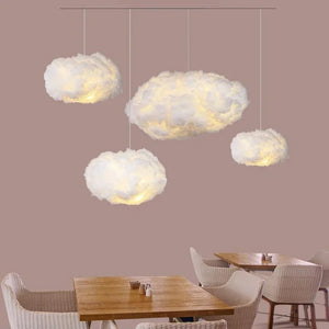 Nordic Cloud Pendant Lamp – Floating Atmosphere Light for Ceiling