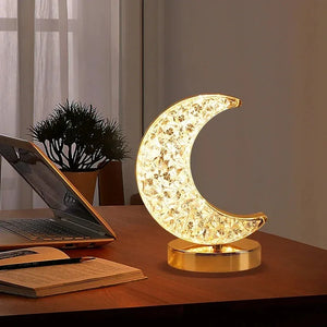 Rechargeable Crystal Nightlight – LED Ambient Light with Touch Dimming