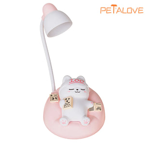 Sleeping Kitty Rechargeable LED Nightlight – Indoor Rechargeable Night Lamp
