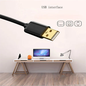 USB Himalayan Crystal Salt Lamp – LED Ambient Glow Decorative Night Light