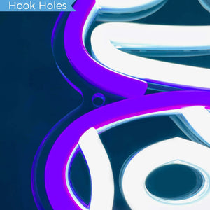 Glowing Purple Mushroom LED Neon Wall Light – Dimmable USB Decorative Neon Lamp