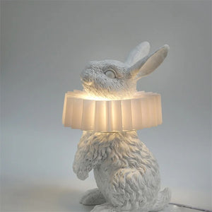 NOCTURNE HARE – Elizabethan Collar Rabbit Lamp