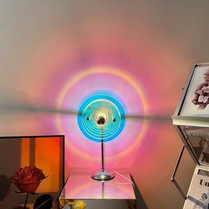 Sunset Disc Projection Lamp – LED Ambient Sunset Effect Light & Decorative Projection Lamp