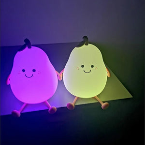 GlowPear RGB Silicone LED Night Light – Indoor RGB Night Lamp