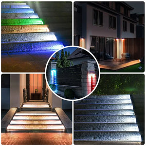 Solar Powered Outdoor Stair Lights – Waterproof LED Step & Pathway Lighting