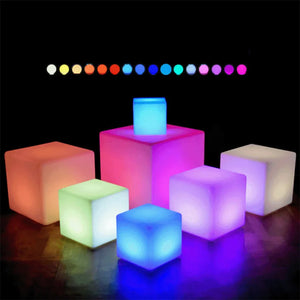 RGB Glow Cube Nightlight – Rechargeable Color-Changing LED Ambient Lamp