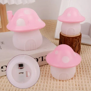 Mushroom Cottage Night Light – Whimsical LED Ambient Table Lamp