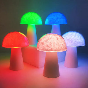 RGB Mushroom Night Light – Remote‑Controlled LED Ambient Table Lamp