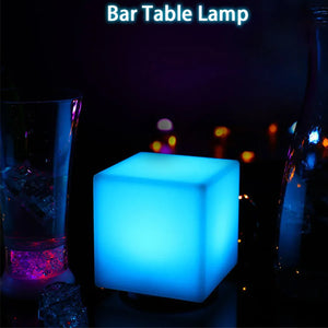 RGB Glow Cube Nightlight – Rechargeable Color-Changing LED Ambient Lamp