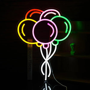 Balloon LED Neon Sign – Decorative LED Neon Light for Wall Décor & Party Ambience