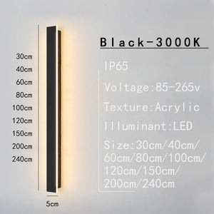 Sleek Waterproof White LED Wall Light – Modern Outdoor & Indoor LED Lighting