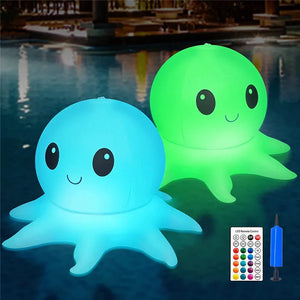 Waterproof RGB Floating Octopus Pool Light – Color‑Changing LED Pool & Outdoor Decorative Lighting