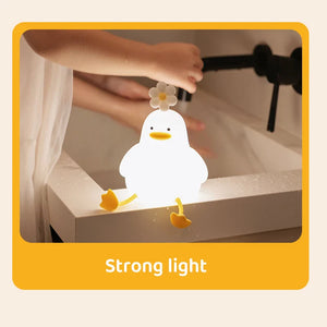 Blossom Duck Silicone LED Night Light – Indoor LED Night Lamp
