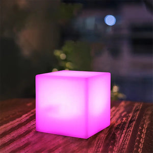 RGB Glow Cube Nightlight – Rechargeable Color-Changing LED Ambient Lamp
