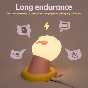 PawGlow Silicone LED Night Light – Indoor LED Night Lamp