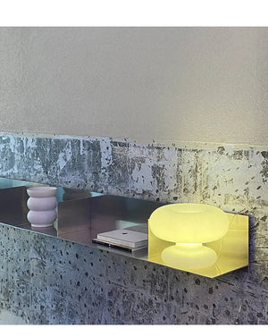 Luminara Frosted Glass Night Lamp – Elegant LED Globe Ambient Light