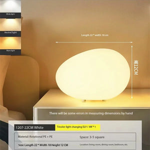 Cobblestone Ambient Nightlight – Modern LED Decorative Night Light with Soft Glow