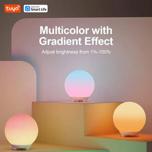 Lumaglow Smart Ball Night Light – RGB Smart LED Ambient Lamp with App & Touch Control