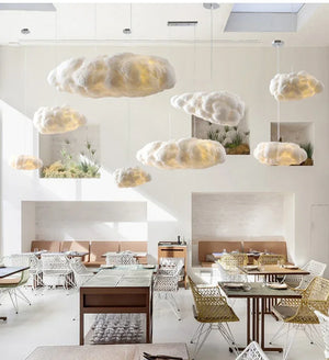 Nordic Cloud Pendant Lamp – Floating Atmosphere Light for Ceiling