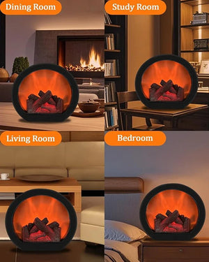Mini USB Fireplace Lamp – USB Powered LED Flame Effect Ambient Light