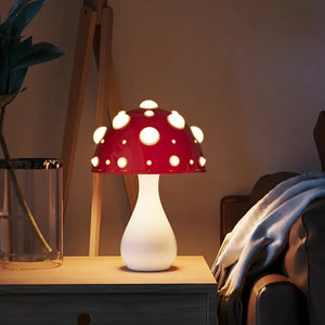 Tall Amanita Mushroom Table Lamp – Nature‑Inspired LED Ambient Lamp