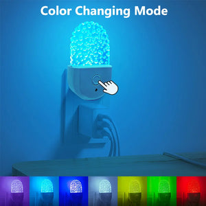 Color-Changing Plug-In Nightlight – LED Mood Light with Gradient Color Modes