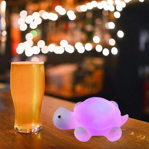 TurtleGlow Silicone Night Light – USB Rechargeable LED Ambient Lamp